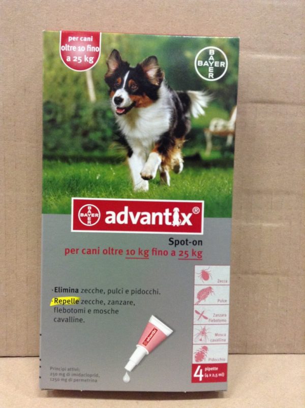 ADVANTIX SPOT ON CANI 10-25 KG. 4PIP