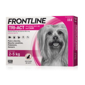 FRONTLINE TRI-ACT CANI XS 2-5 KG 3P