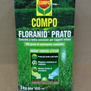 COMPO Concime per Prato, Concime Granulare, Per un manto erboso sano e rigoglioso, Nutrimento fino a 4 mesi, 3 kg