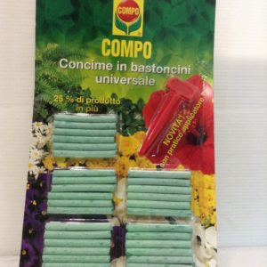 COMPO Concime in Bastoncini Universale, A Lenta Cessione, Nutrimento Completo per Tutte Le Piante in Vaso da Appartamento, Balcone o Giardino, 30 Bastoncini (27 g)