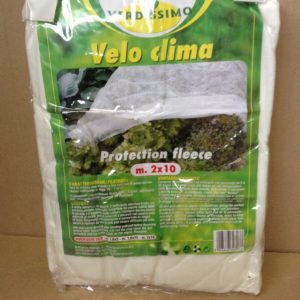 Velo Clima - Telo non tessuto a filo continuo in polipropilene bianco - Resistente agli UV - 17g/m2 - 1 Pz per Busta 2 x 10 metri