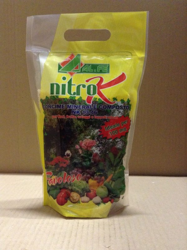 NITRO K CONCIME CON AZOTO E POTASSIO IN CONFEZIONE DA 2 KG