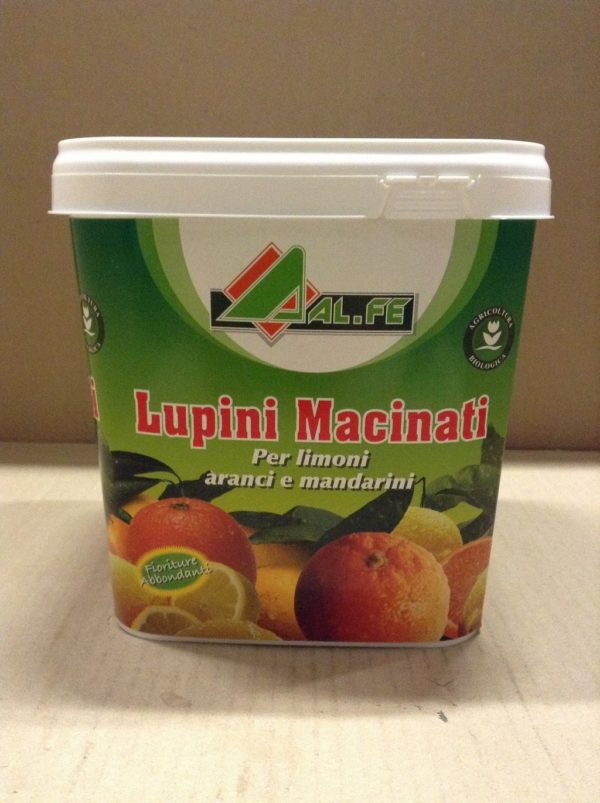 AL.FE kg. 3 Secchio LUPINI MACINATI Concime Biologico e Naturale per Tutti i Tipi di Agrumi (Limoni, Aranci, Mandarini ECC.)