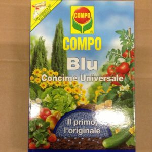 Compo Blu, Concime Granulare Universale, Il Primo, L'Originale, Fertilizzante Ideale per Tutte Le Colture da orto e Giardino,1 kg, 18x2,5x20 cm