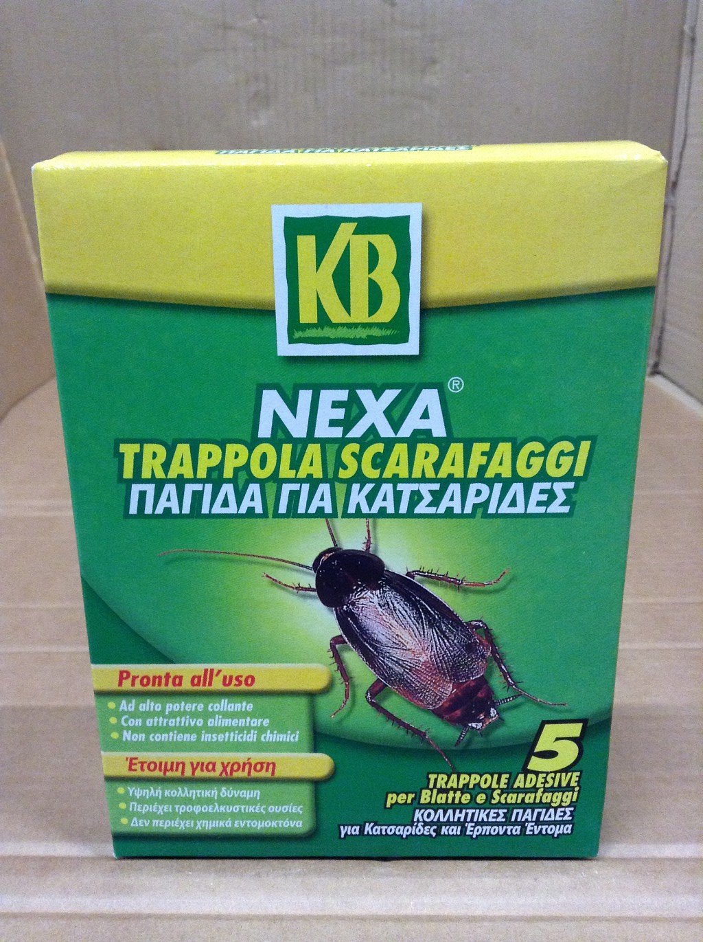 Trappole adesive Nexa per scarafaggi e blatte