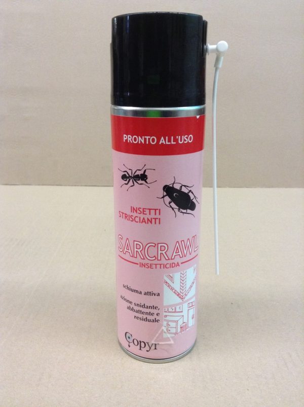 COPYR | Sarcrawl - Insetticida pronto all'uso contro insetti striscianti, scarafaggi e formiche - bombola 500 ml