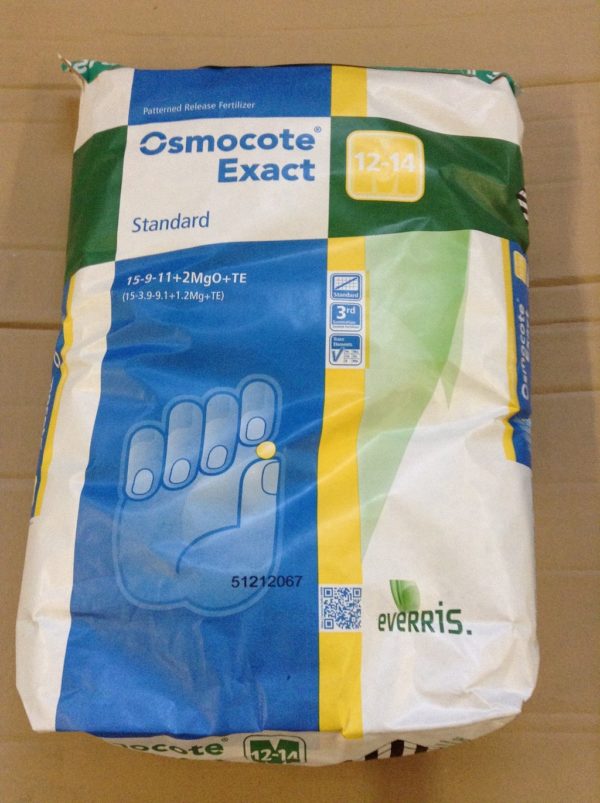 OSMOCOTE EXACT STD 15+9+11+2.5Mg KG.25 12/14 M