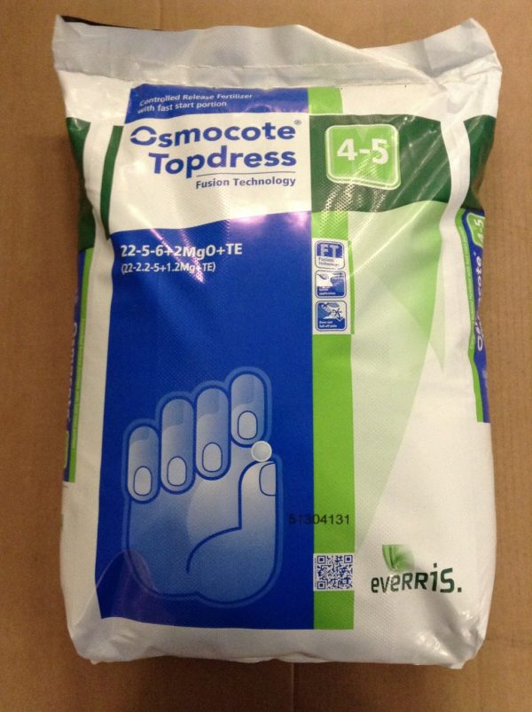 OSMOCOTE TOP DRESS 22+5+6 KG.25 4/5 M-NT fusion technology