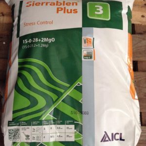 ICL Sierrablen Plus Stress Control 15-0-28+2MgO 25Kg concime Giardini Prati tappeti erbosi