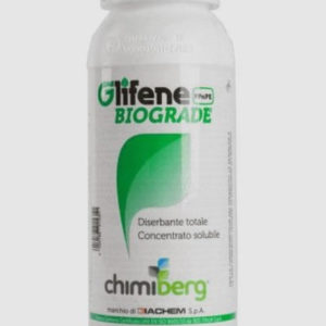 CHIMIBERG Glifene Biograde PFnPE Diserbante Totale A Base di Glifosate, Erbicida Post-Emergenza Erbacce Non selettivo, flacone da 500ml Senza patentino