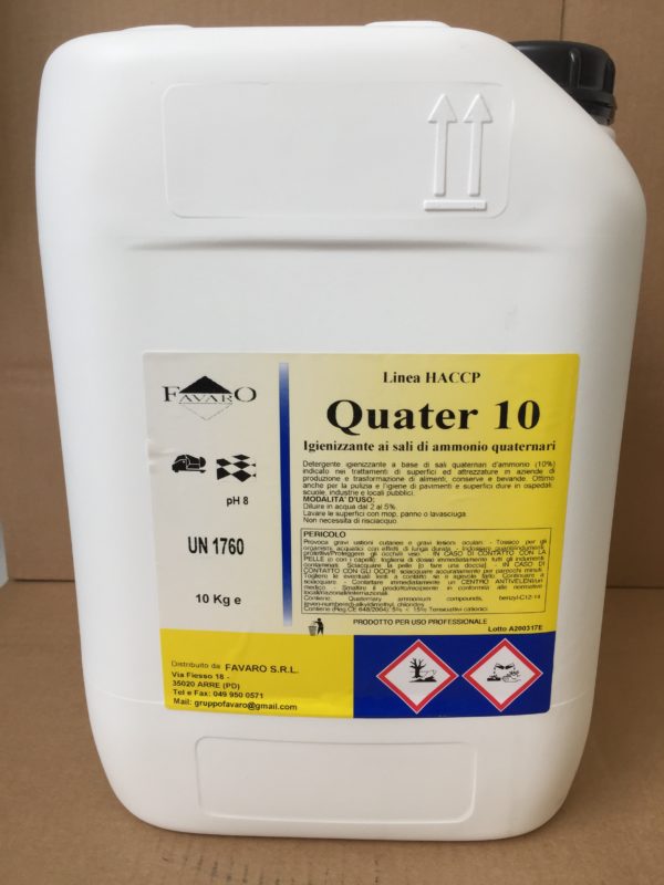 QUATER 10 BATTERICIDA PER AMBIENTI 1 LT