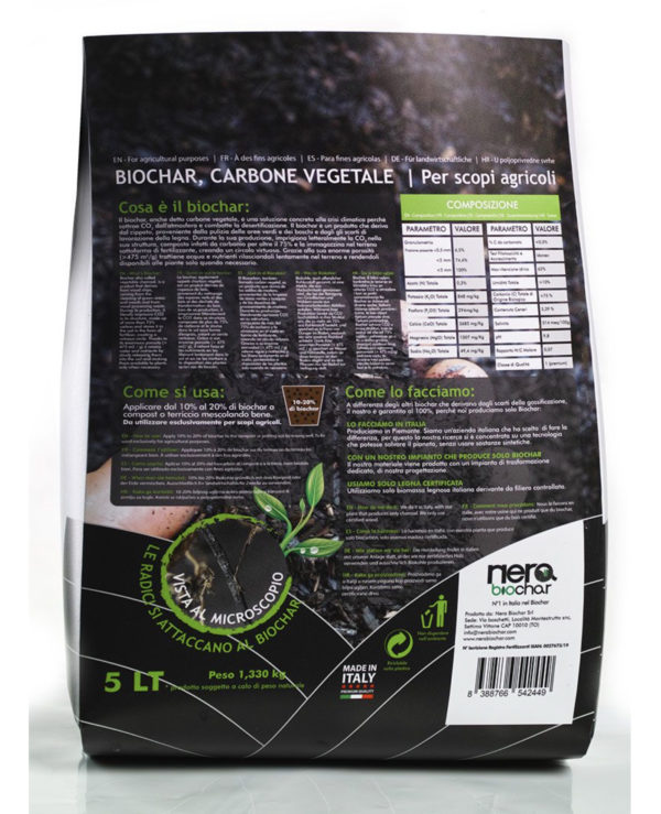 Biochar Nera 5 litri - immagine 2
